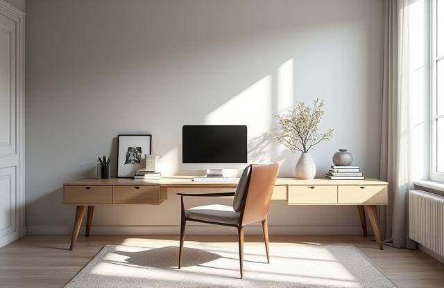 Bureau contemporain et épuré