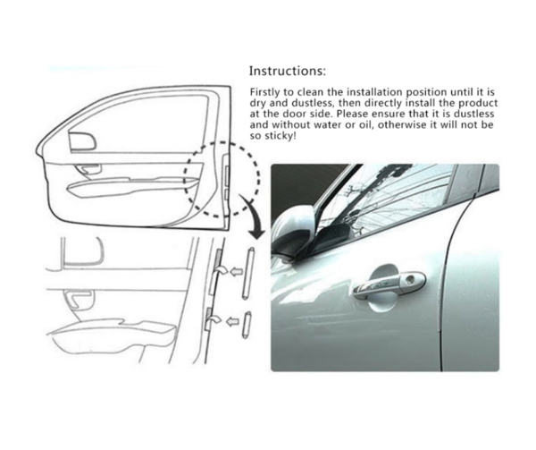 Universal Car Door Edge Guards Trim Molding Protection 8